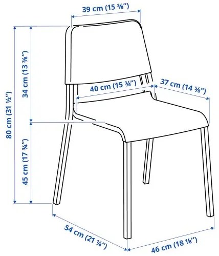 MELLTORP/TEODORES τραπέζι και 4 καρέκλες 292.212.56