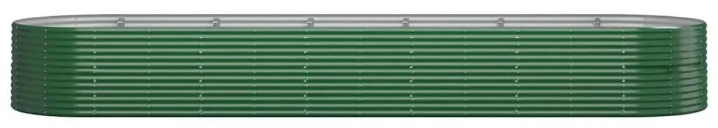 Ζαρντινιέρα Πράσινη 510x140x68εκ Ατσάλι με Ηλεκτρ. Βαφή Πούδρας - Πράσινο