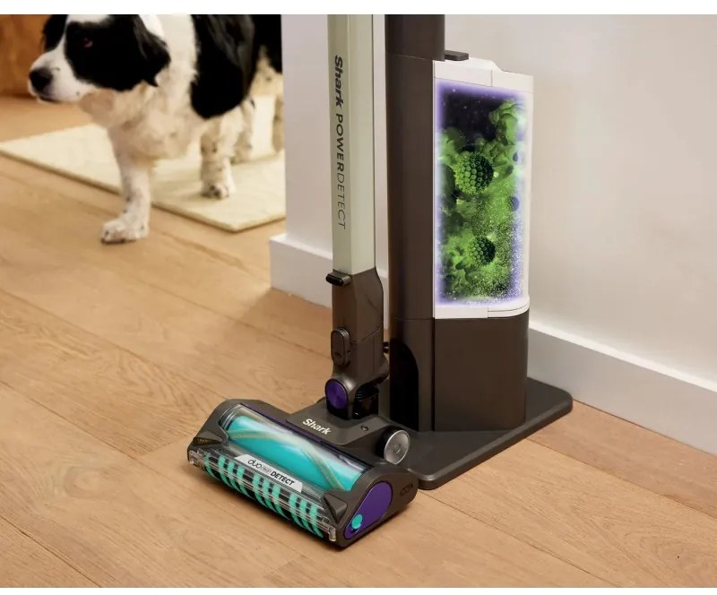 Όρθια ηλεκτρική σκούπα Shark IP3251EUT, 380W, 0.7 l, PowerDetect, Βραχίονας με δυνατότητα απόσπασης, Αυτονομία 70 λεπτά, Γκρι/Μωβ