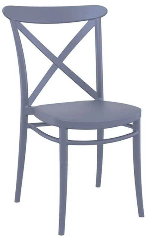 Καρέκλα Cross 20.0589 51Χ51Χ87cm Dark Grey Siesta