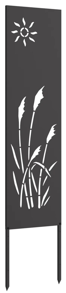 vidaXL Οθόνη Ιδιωτικότητας Κήπου Μαιανδρικό σχέδιο Μαύρο 32 χ 140 εκ