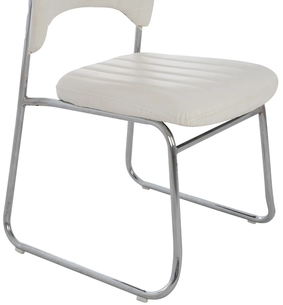 ΚΑΡΕΚΛΑ QUENTI HM1071.02 ΛΕΥΚΗ 52x60x85 εκ.