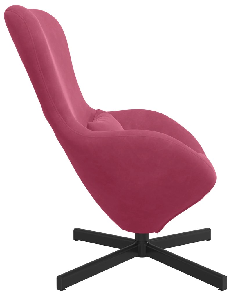 vidaXL Πολυθρόνα Αυγού Wine Red Velvet