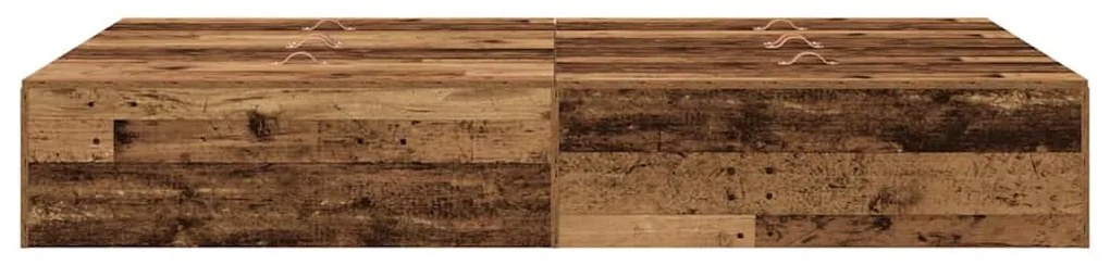 vidaXL Σκελετός Κρεβατιού Παλαιό ξύλο 120 x 200 cm Επεξεργασμένο ξύλο