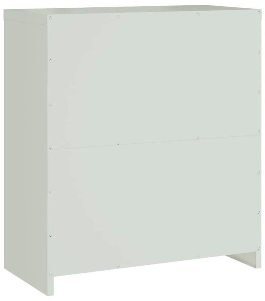 vidaXL Αρχειοθήκη Ανοιχτό Γκρι 79 x 40 x 90 εκ. από Ατσάλι