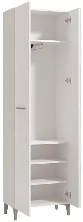 Έπιπλο Χολ Como P2 OG Λευκό - Λευκή Λάκα 58x35x195 εκ. 58x35x195 εκ.