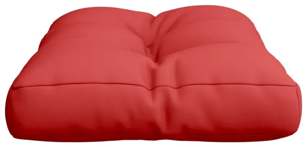 Μαξιλάρι Παλέτας Κόκκινο Γκρι 60 x 40 x 12 εκ. Υφασμάτινο - Κόκκινο