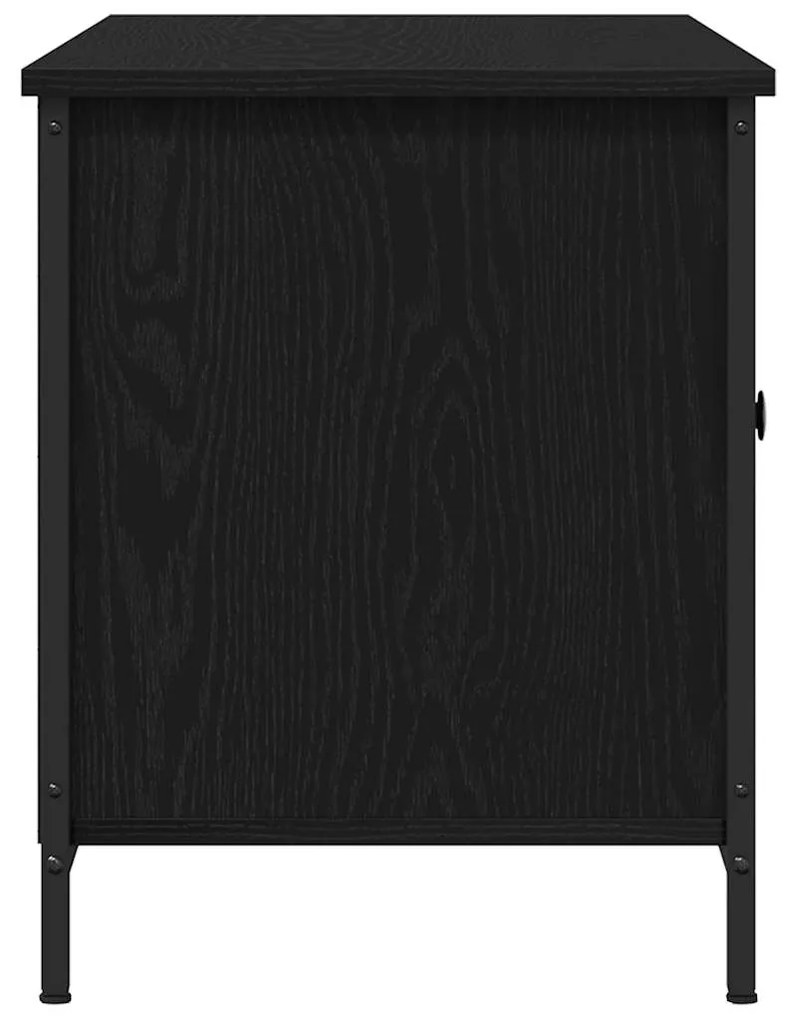 vidaXL Ντουλάπι TV Μαύρη δρυς 100 x 40 x 50 cm Επεξεργασμένο ξύλο