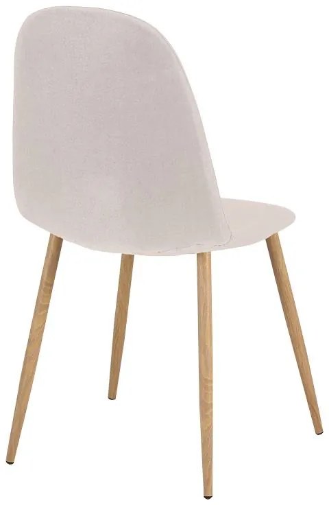 Σετ Τραπεζαρίας Elijah - Bella 3 τεμ σε Λευκό - Μπέζ Φ60x74εκ. 60x60x74 εκ.