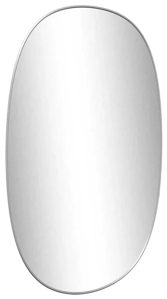 vidaXL Καθρέφτης Τοίχου Ασημί 70x45 εκ.