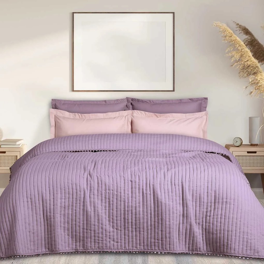 Κουβερλί Υπέρδιπλο (220x240) Das Home Happy 9627 Pink