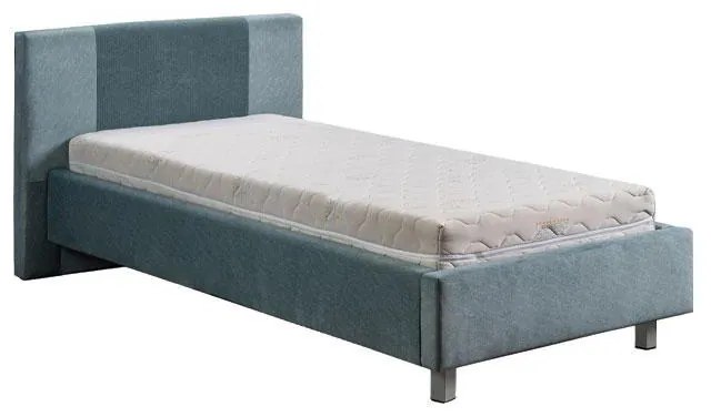 Επενδυμένο Κρεβάτι Aosta 120 Μέντα 120x200 εκ. 154x217x100 εκ.