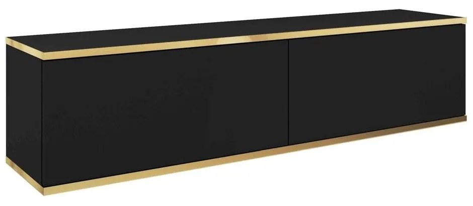 Έπιπλο Τηλεόρασης Κρεμαστό Oro P_ORO_STVc 135x30x32cm Anthracite-Gold