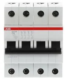 Αυτόματη Ασφάλεια SH204-C6 Γκρι 6Α Καμπύλη C 6kA SH200 73445 ABB 73445