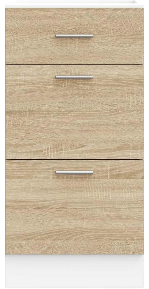 Κάτω ντουλάπι Sonoma Oak 40x46x81,5 cm Κατασκευασμένο ξύλο - Καφέ
