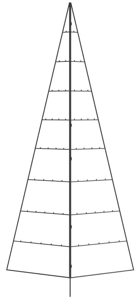 vidaXL Χριστουγεννιάτικο Δέντρο Διακοσμητικό Μαύρο 210 εκ.