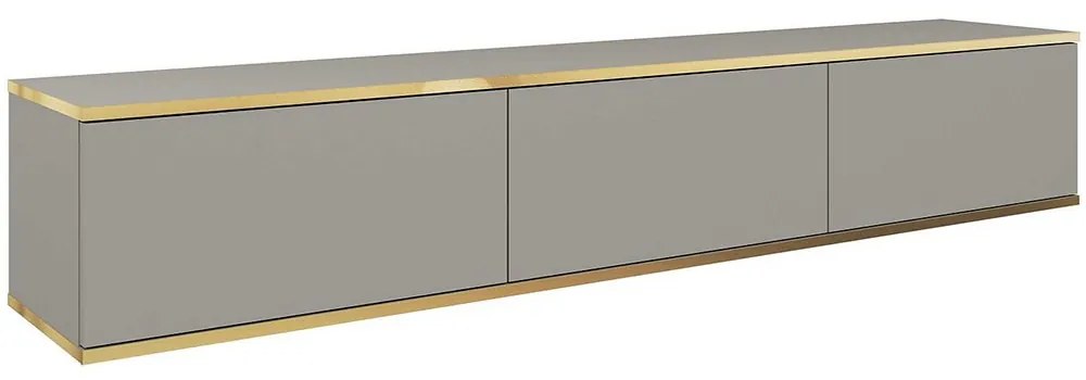 Έπιπλο Τηλεόρασης Κρεμαστό Oro P_ORO_BTV_sz 175x30x32cm Grey-Gold