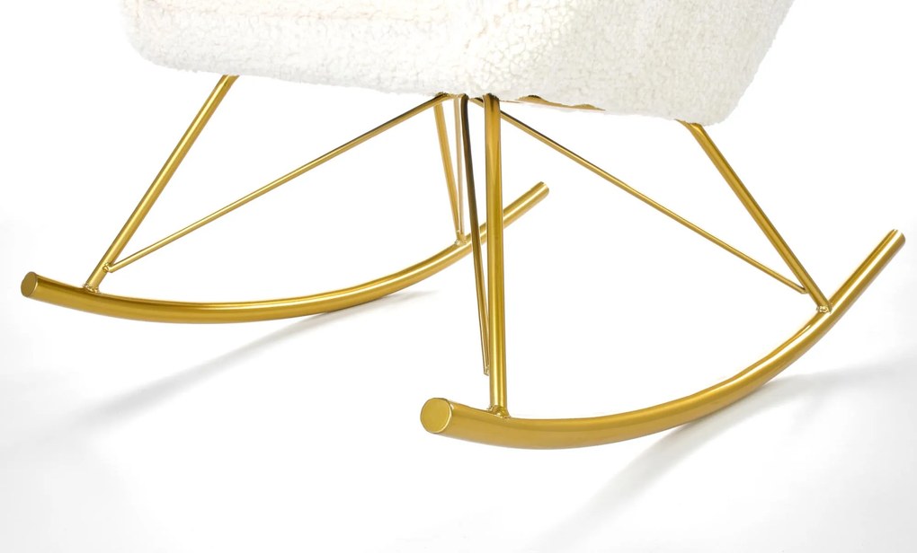 LIBERTO leisure armchair cream / gold DIOMMI V-CH-LIBERTO-FOT-KREMOWY