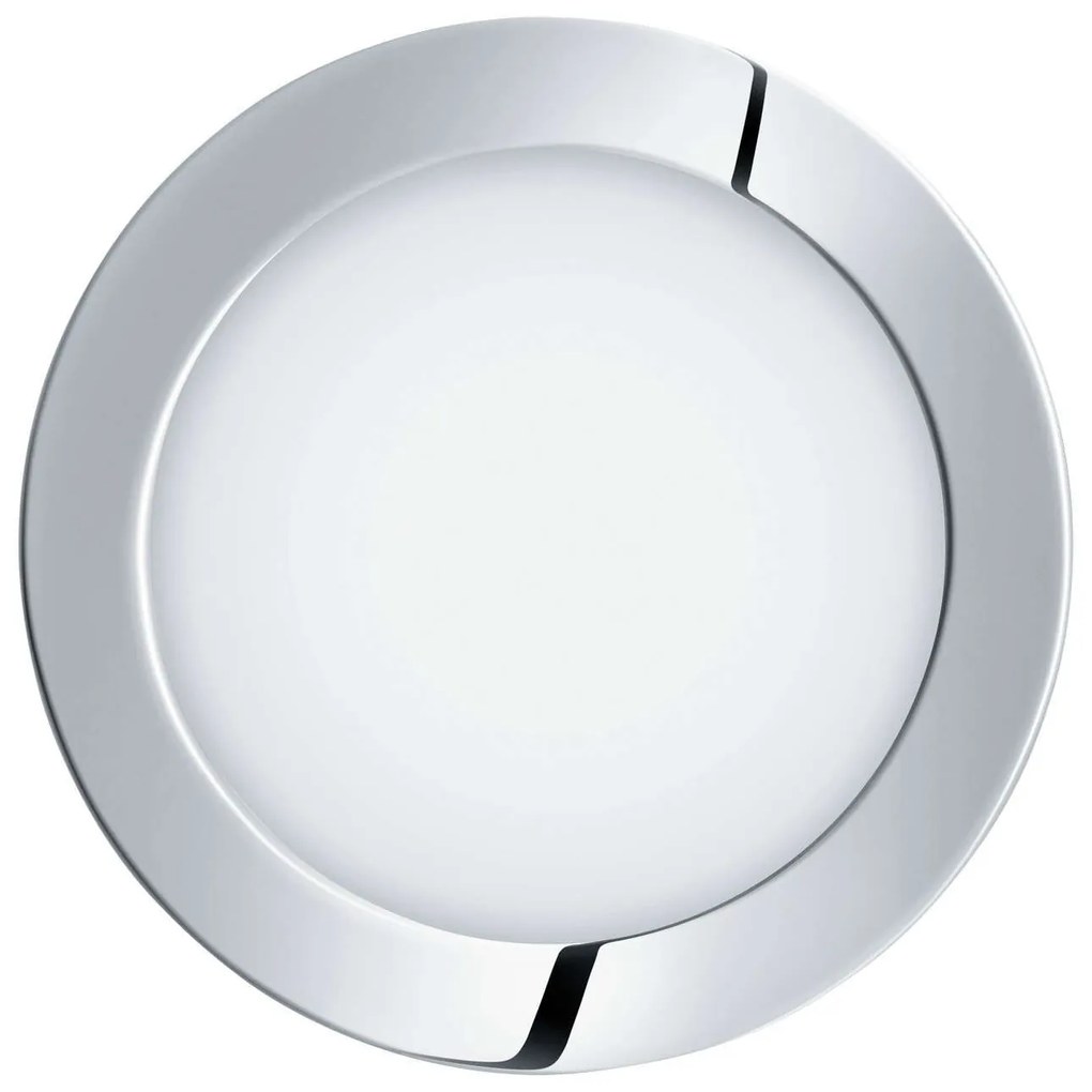 Φωτιστικό Σποτ Led Χωνευτό 96055 1200lm 3000K Silver Fueva 1 Eglo Στρόγγυλο Metal, Plastic
