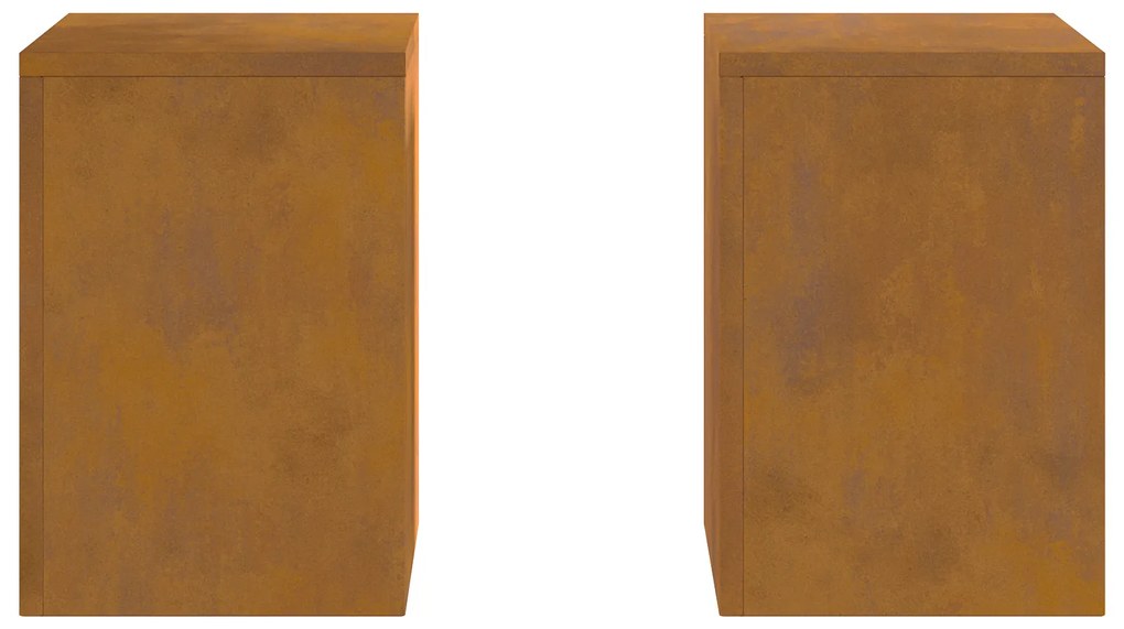 vidaXL Φυτοστέγες Pillar 2 τεμάχια 24x24x35 εκ. Ανθεκτικό ατσάλι