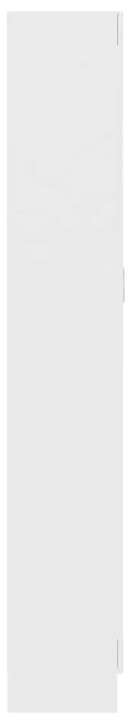 vidaXL Βιβλιοθήκη Λευκή 82,5 x 30,5 x 185,5 εκ. Επεξ. Ξύλο