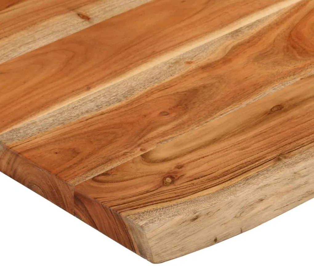vidaXL Πάγκος Μπάνιου Ορθογώνιος 70x60x2,5 εκ. από Μασίφ Ξύλο Ακακίας