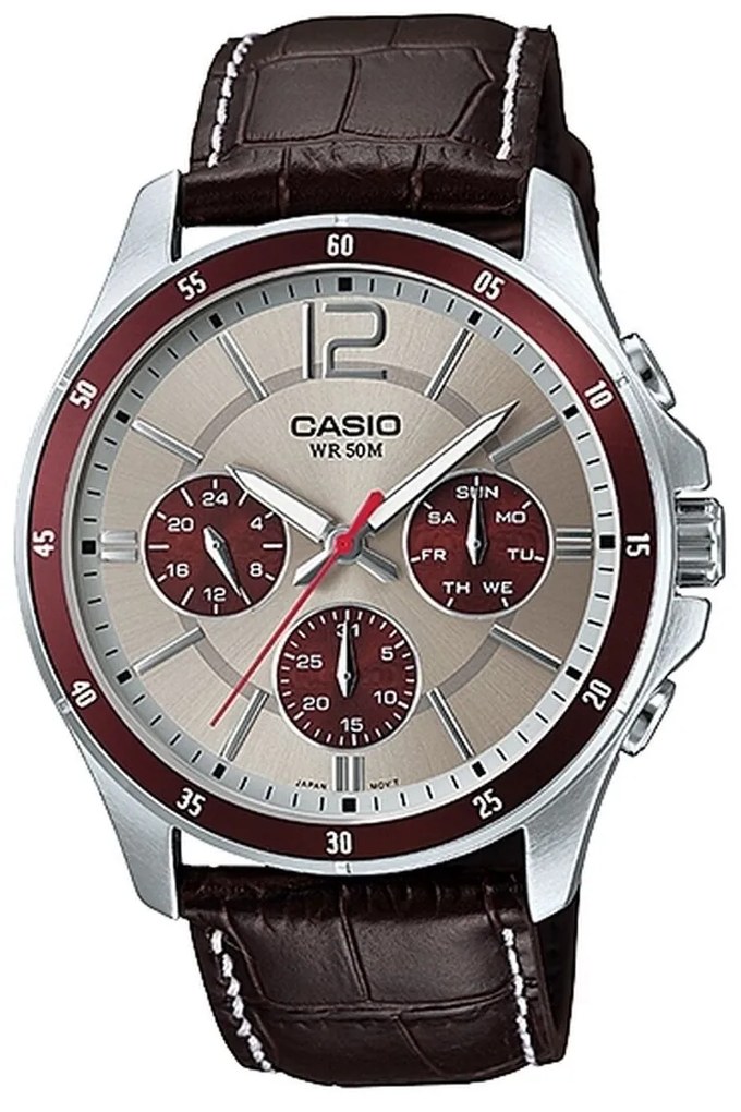 Ανδρικά Ρολόγια Casio ENTICER GENT Γκρι (Ø 35 mm) (Ø 43,5 mm)