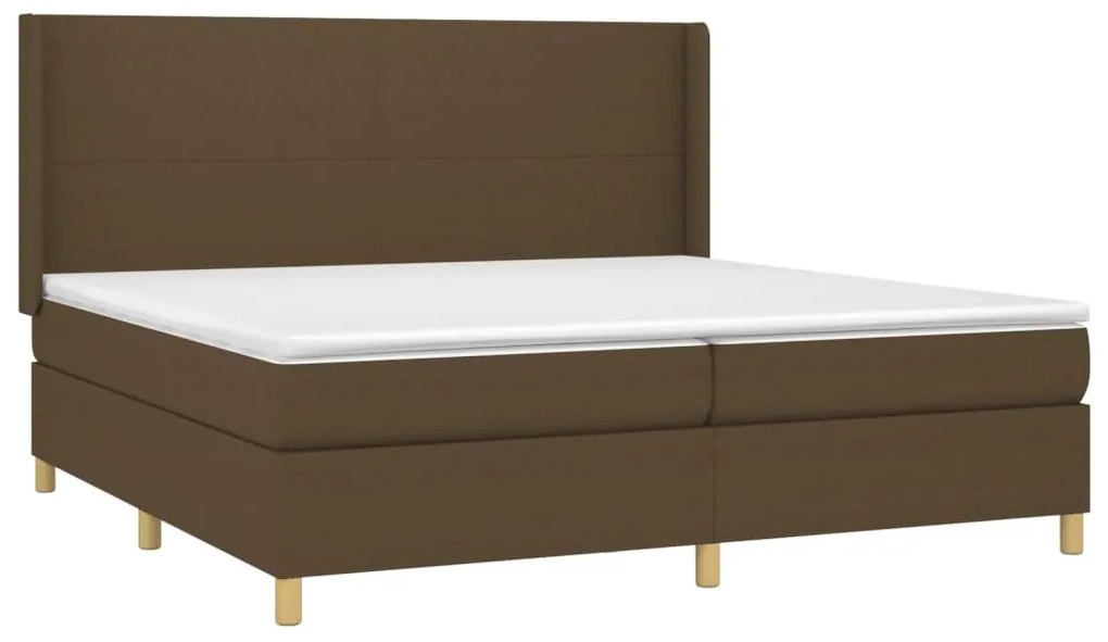 ΚΡΕΒΑΤΙ BOXSPRING ΜΕ ΣΤΡΩΜΑ ΣΚΟΥΡΟ ΚΑΦΕ 200X200 ΕΚ. ΥΦΑΣΜΑΤΙΝΟ 3131860