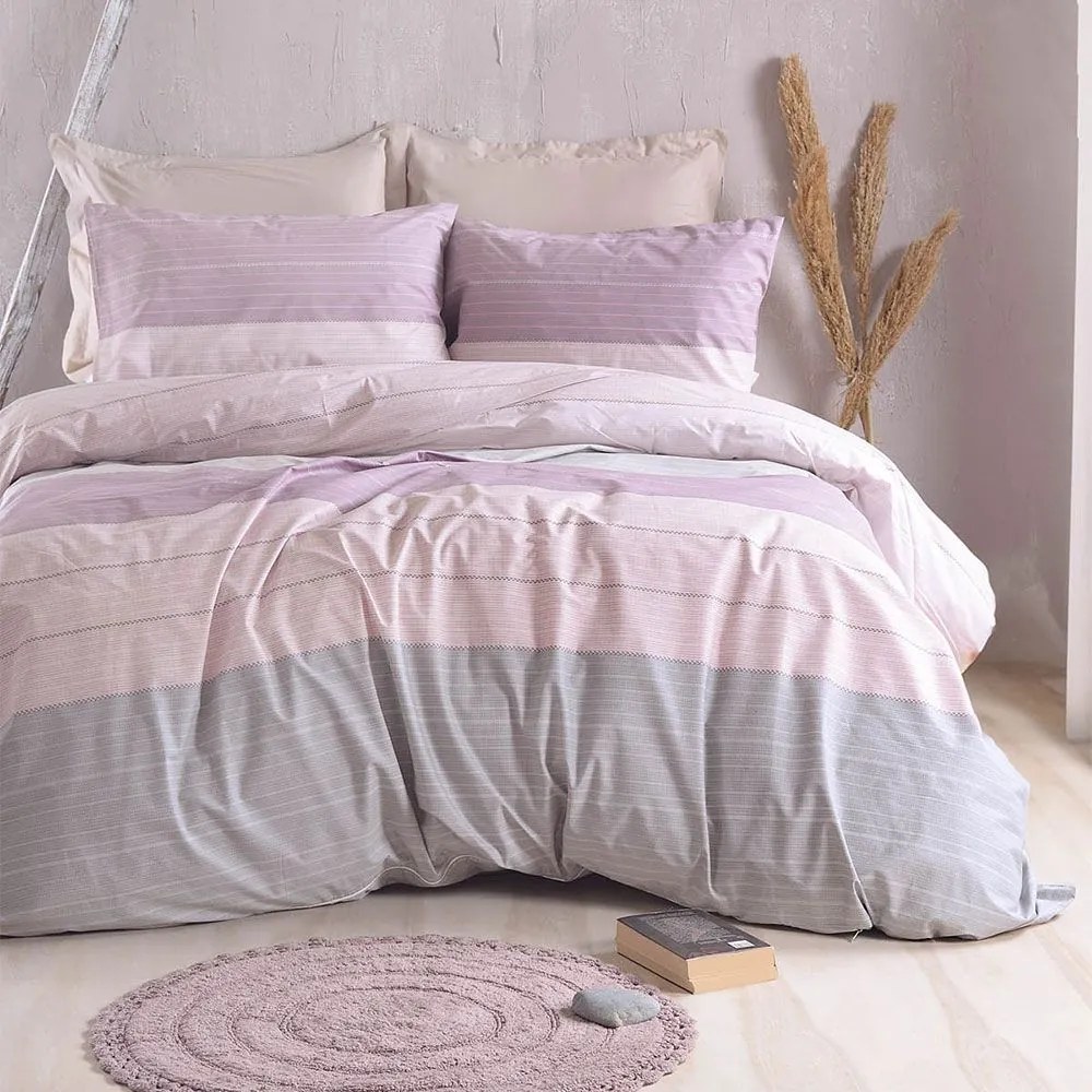 Κουβερλί Chelsea (Σετ 3τμχ) Pink Ρυθμός Υπέρδιπλο 220x240cm Βαμβάκι-Πολυέστερ