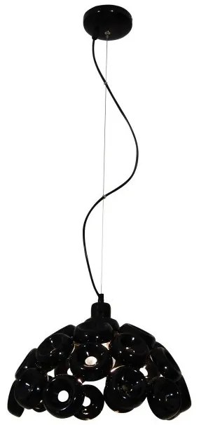 Κρεμαστό Φωτιστικό Οροφής 1xE27 Φ36cm Darina Homelighting-77-4102-Μαύρο - Χάλκινο 77-4102