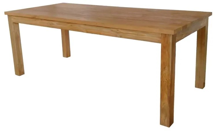 Τραπέζι Wooly teak ξύλο σε φυσική απόχρωση 220x90x75εκ