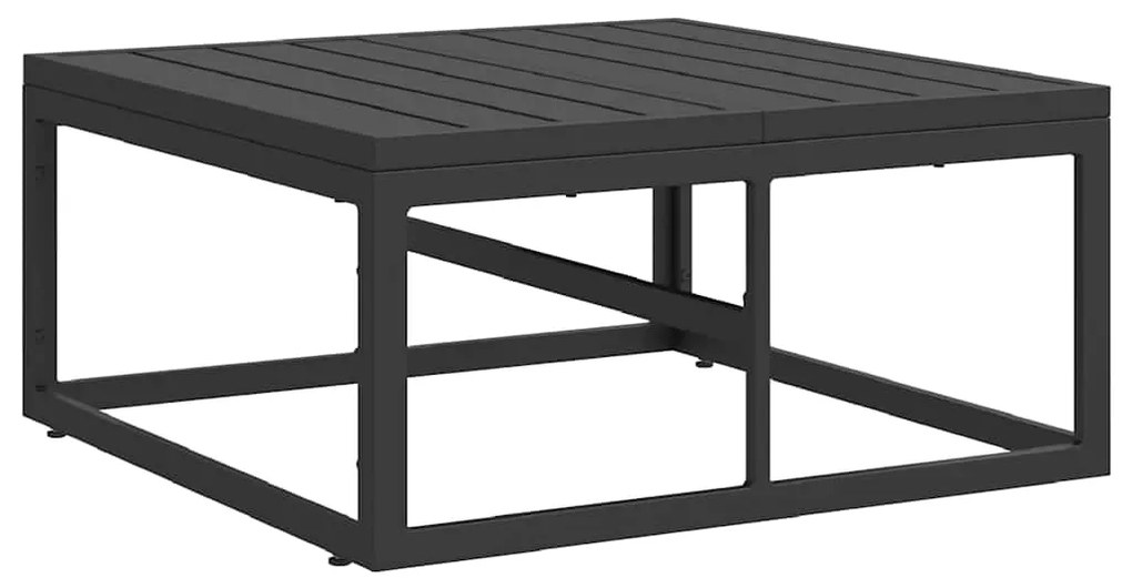 vidaXL Σετ Καναπέ Κήπου με μαξιλάρι 14 pcs Μαύρο Αλουμίνιο