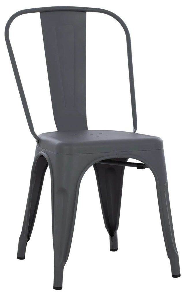 Καρέκλα Μεταλλική Melita-Pro Γκρι 44x47x84,5Υ εκ. 44x47x84.5 εκ.