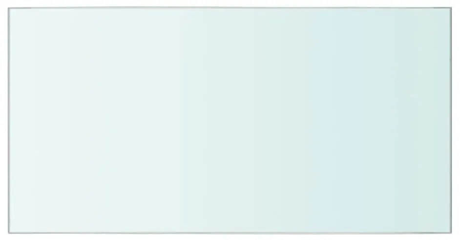 Ράφια Πάνελ 2 τεμ. Διάφανα 40 x 20 εκ. Γυάλινα - Διαφανές