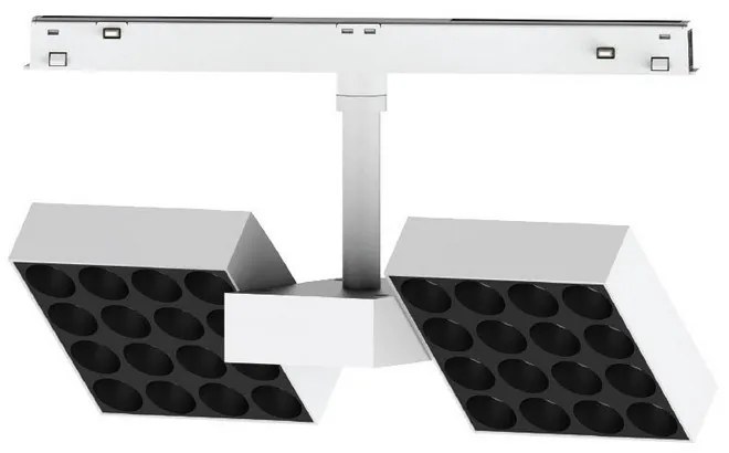 Σποτ Led Eiva VK/04606/TR/DA/W-B/W Για Μαγνητική Ράγα Λεπτή 48V Dali 3000K 2087lm 20W 45° CRI>90 IP20 White-Black VKLed