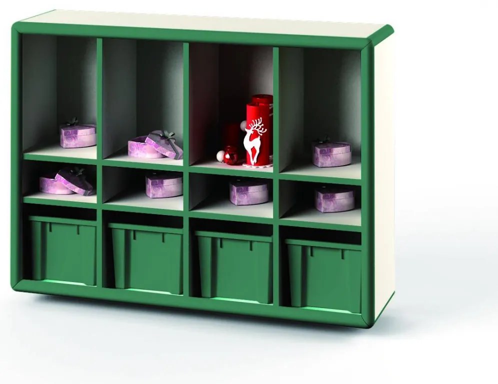 U-Grow SCH-Y0306-CBN Παιδική Ραφιέρα 120x30x87εκ. Πράσινη