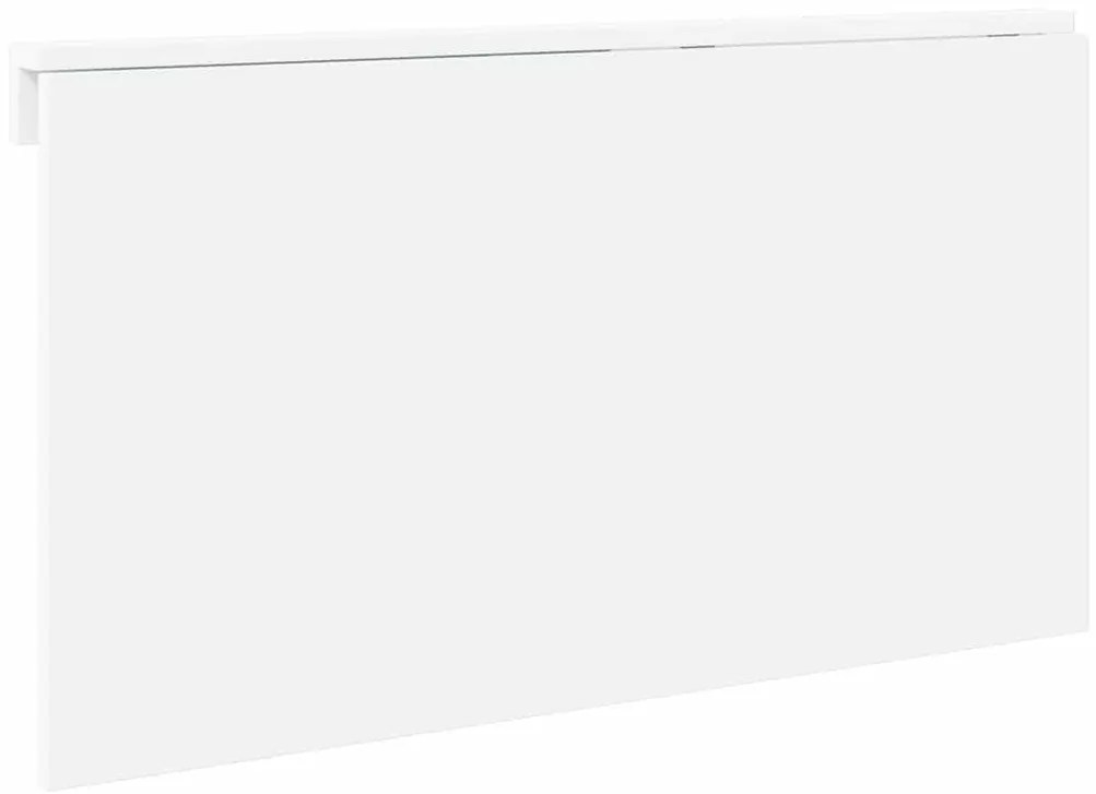 vidaXL Τραπέζι Τοίχου Πτυσσόμενο Γυαλ. Λευκό 100x60x56 εκ. Επεξ. Ξύλο