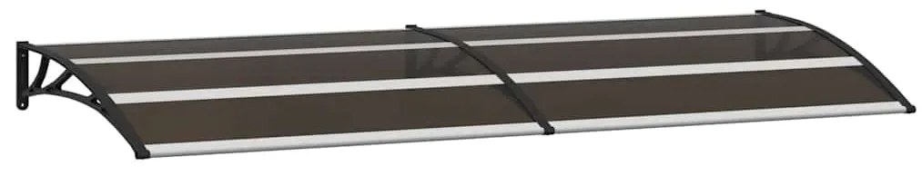 vidaXL Στέγαστρο Πόρτας Μαύρο 240 x 75 εκ. Πολυανθρακικό
