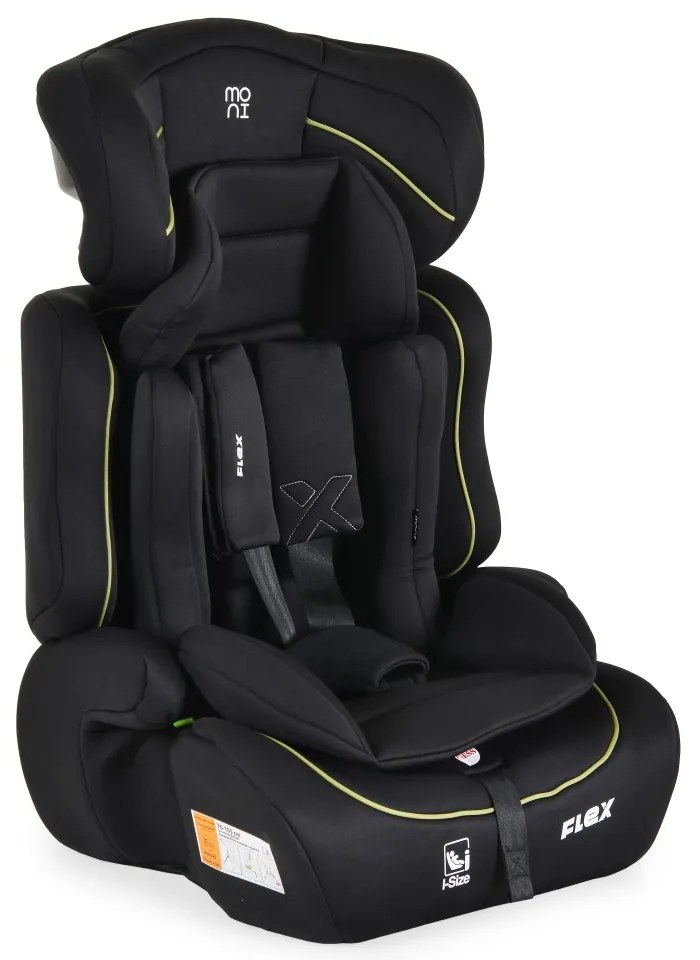 MONI ΚΑΘΙΣΜΑ ΑΥΤΟΚΙΝΗΤΟΥ i-SIZE 76-150 CM BLACK WITH GREEN LINE 3801005153626