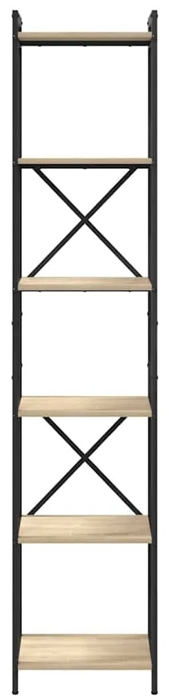 vidaXL Βιβλιοθήκη Sonoma Δρυς 40 x 30 x 188 εκ Επεξεργασμένο ξύλο