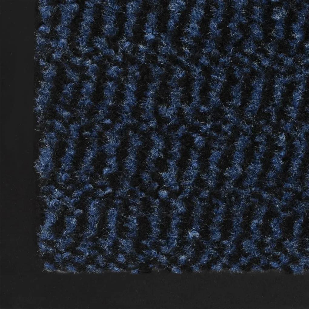 Πατάκι Απορροφητικό Σκόνης Ορθογώνιο Μπλε 40 x 60 εκ. Θυσανωτό - Μπλε