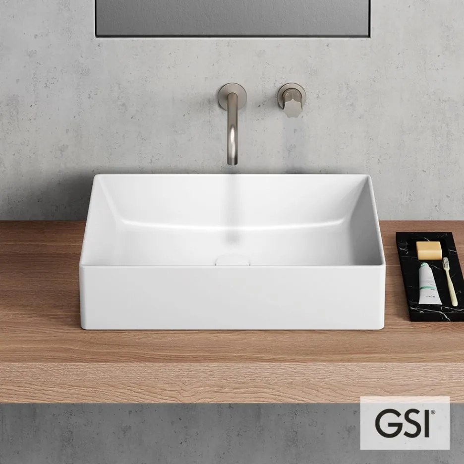 Νιπτήρας Kube-x GSI white-Μήκος 58 εκ.