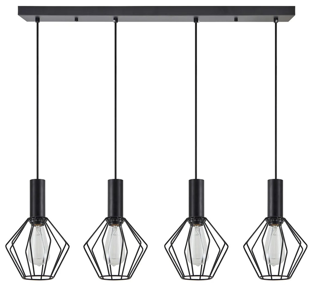 Φωτιστικό Οροφής Πολύφωτο Homelighting 77-8532 Black
