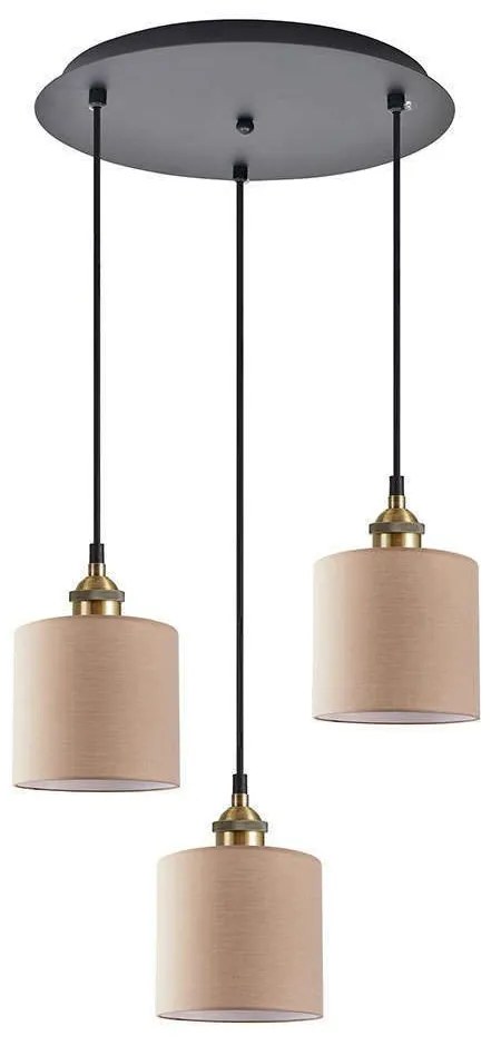 Φωτιστικό Οροφής Adept 77-8743 35x35x300cm 3xE27 60W Multi-Brown Homelighting