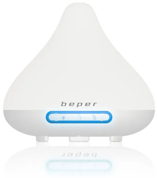 Διαχυτής αρώματος Beper 70.402, 15.6 W, 140 ml, 2 επίπεδα, φως LED, 7 χρώματα, λευκό