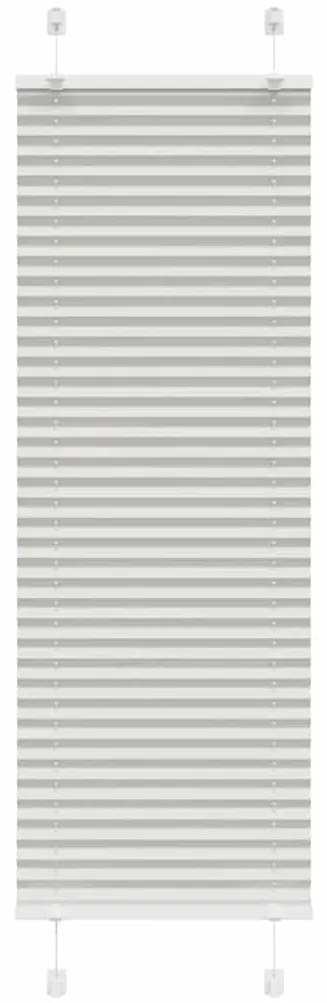 vidaXL Πλισέ περσίδα ανοιχτό γκρι 40x150 cm Πλάτος υφάσματος 39,4 cm