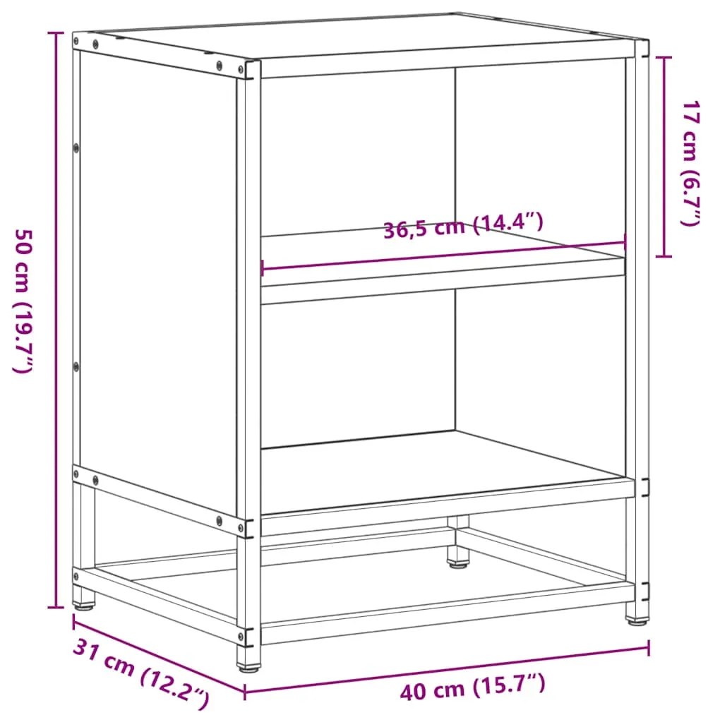 ΚΟΜΟΔΙΝΟ ΚΑΦΕ ΔΡΥΣ 40X31X50 CM ΚΑΤΑΣΚΕΥΑΣΜΕΝΟ ΞΥΛΟ ΚΑΙ ΜΕΤΑΛΛΟ 848707