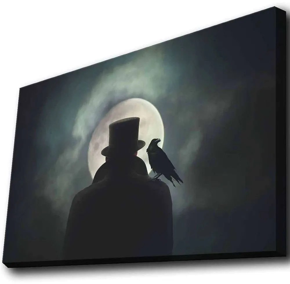 Πίνακας Καμβάς Με Φως Led 139LDG1132 70x45cm Multi Wallity Οριζόντιοι Ξύλο, Καμβάς