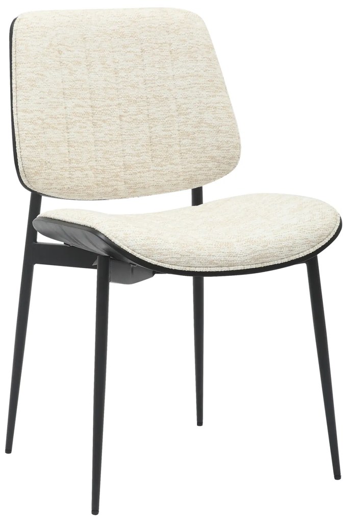 ΚΑΡΕΚΛΑ ΤΡΑΠΕΖΑΡΙΑΣ CONTI HM9983.02 ΜΑΥΡΟ ΜΕΤΑΛΛΟ &amp; Κ.Π.-ΕΚΡΟΥ ΥΦΑΣΜΑ 48,5x56x82,5Υεκ