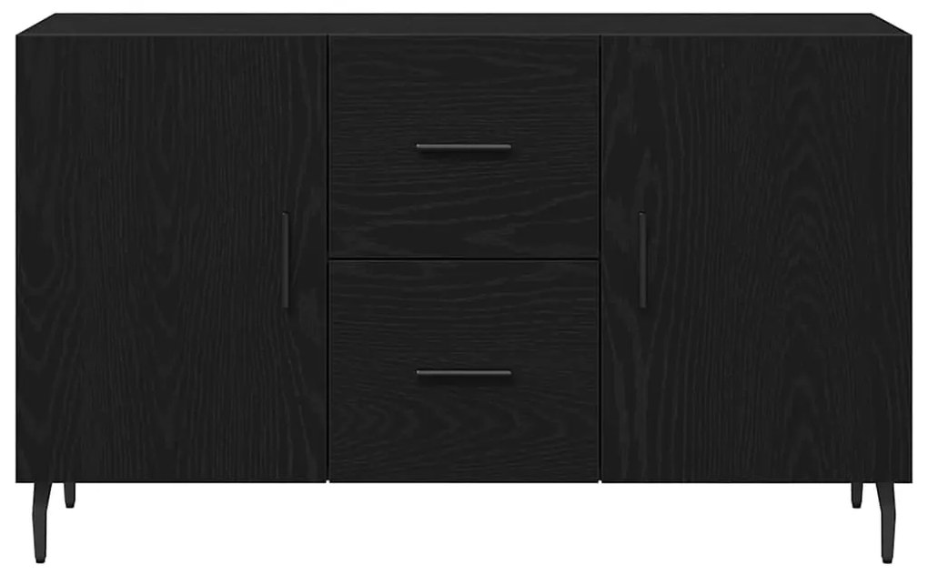 vidaXL Πλαϊνό γραφείο Μαύρη Οξυά 100 x 36 x 60 εκ. Επεξεργασμένο ξύλο